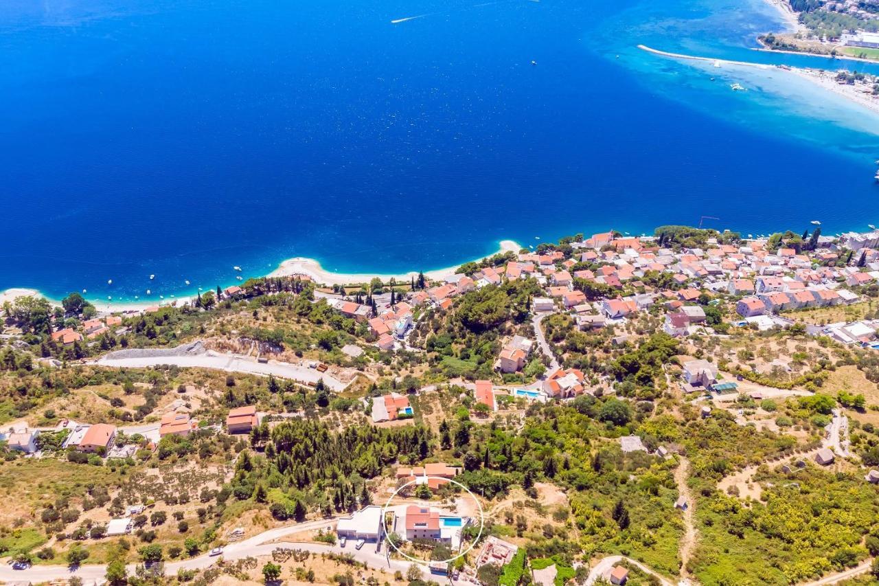 Villa Belvedere With Heated Pool, Billiards, Media Room, Sea Views,10 Pax Omiš Zewnętrze zdjęcie