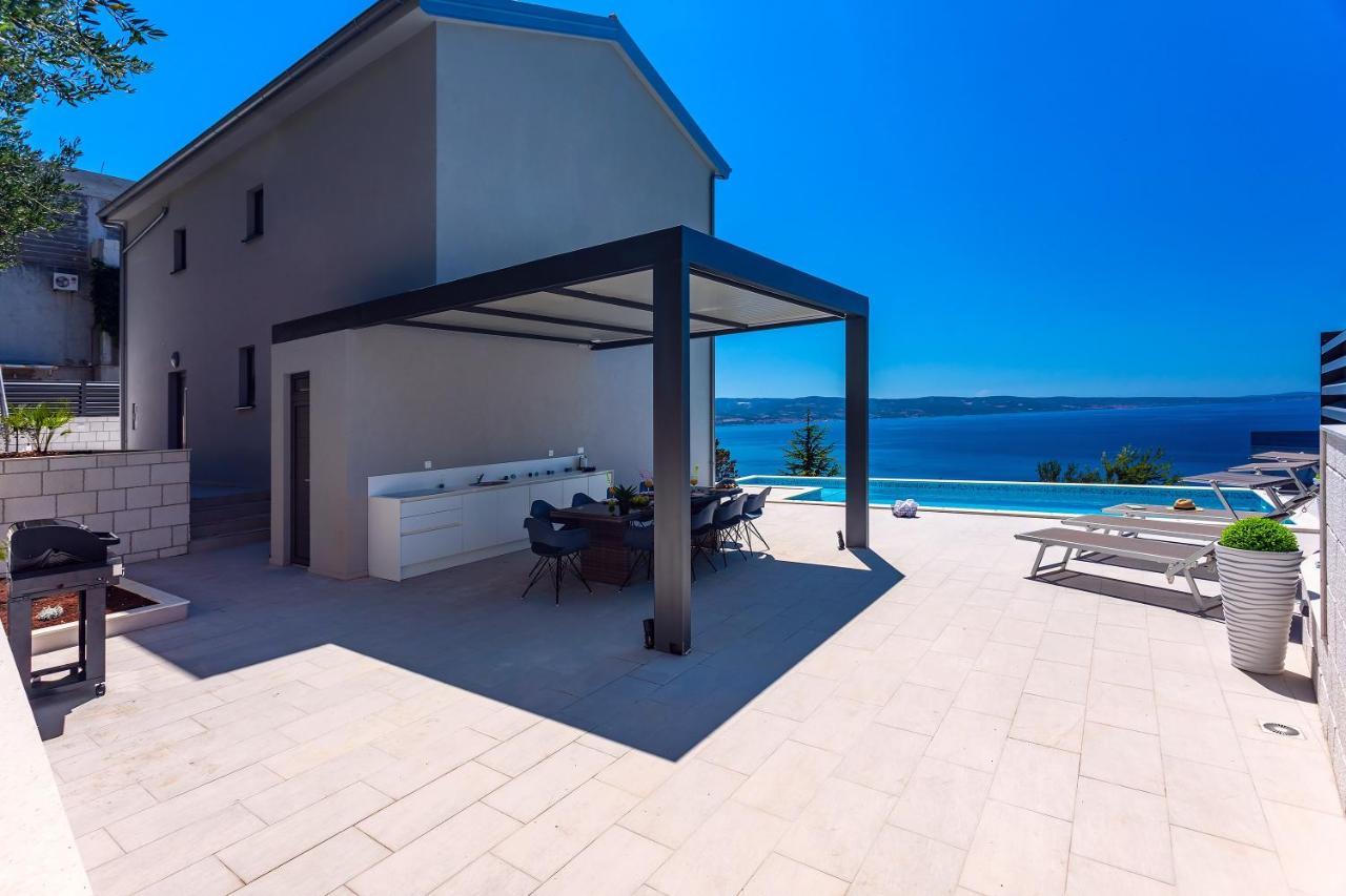 Villa Belvedere With Heated Pool, Billiards, Media Room, Sea Views,10 Pax Omiš Zewnętrze zdjęcie