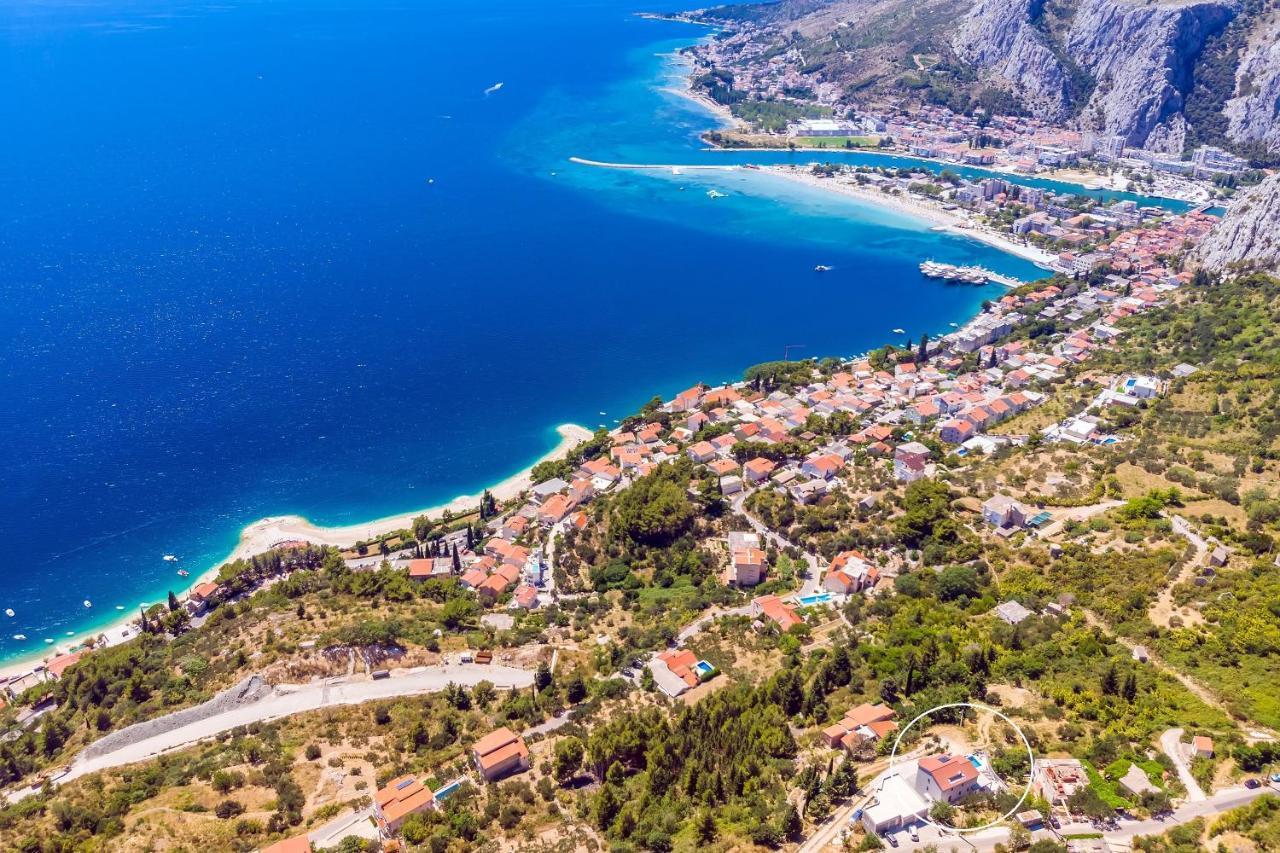 Villa Belvedere With Heated Pool, Billiards, Media Room, Sea Views,10 Pax Omiš Zewnętrze zdjęcie